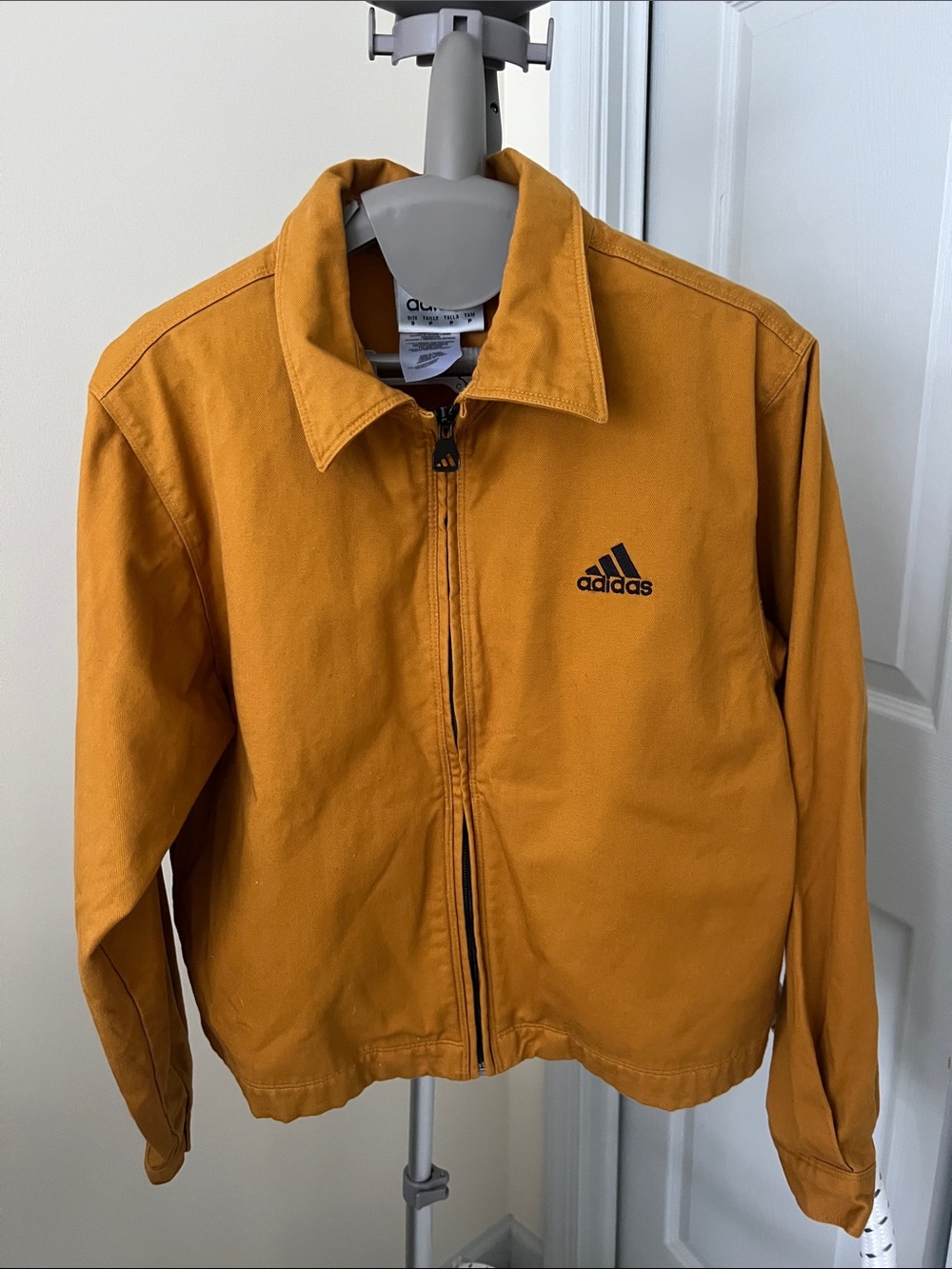 Vintage adidas Women's Mustard Gold Jacket